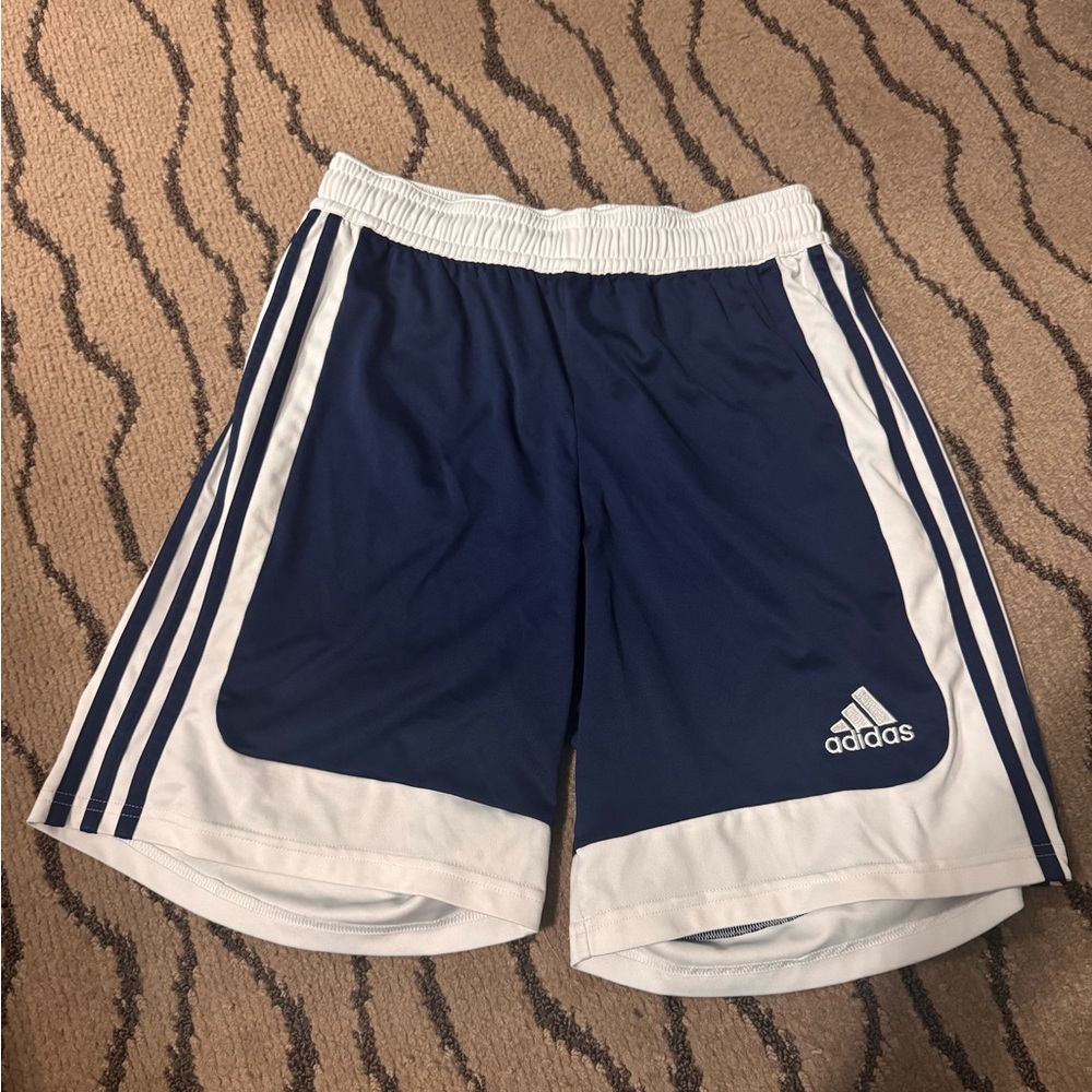 Adidas Blue and White Sports Shorts